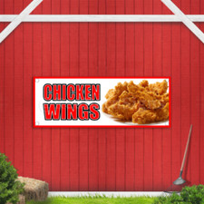 Chicken Wings Indoor Outdoor Vinyl Banner Design