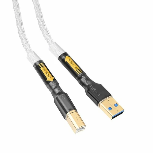 HIFI sterling silver USB cable decoding DAC data cable 3.0 upgrade Type A to B - Picture 6 of 7