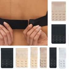 4Pcs Bra Extender 2/3/4 Hooks with Elastic Adjustable Underwear Strap Extension