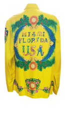 Limited Soho Edition! 1993 Archive! Miami Versace Silk Shirt IT 56 - 3XL