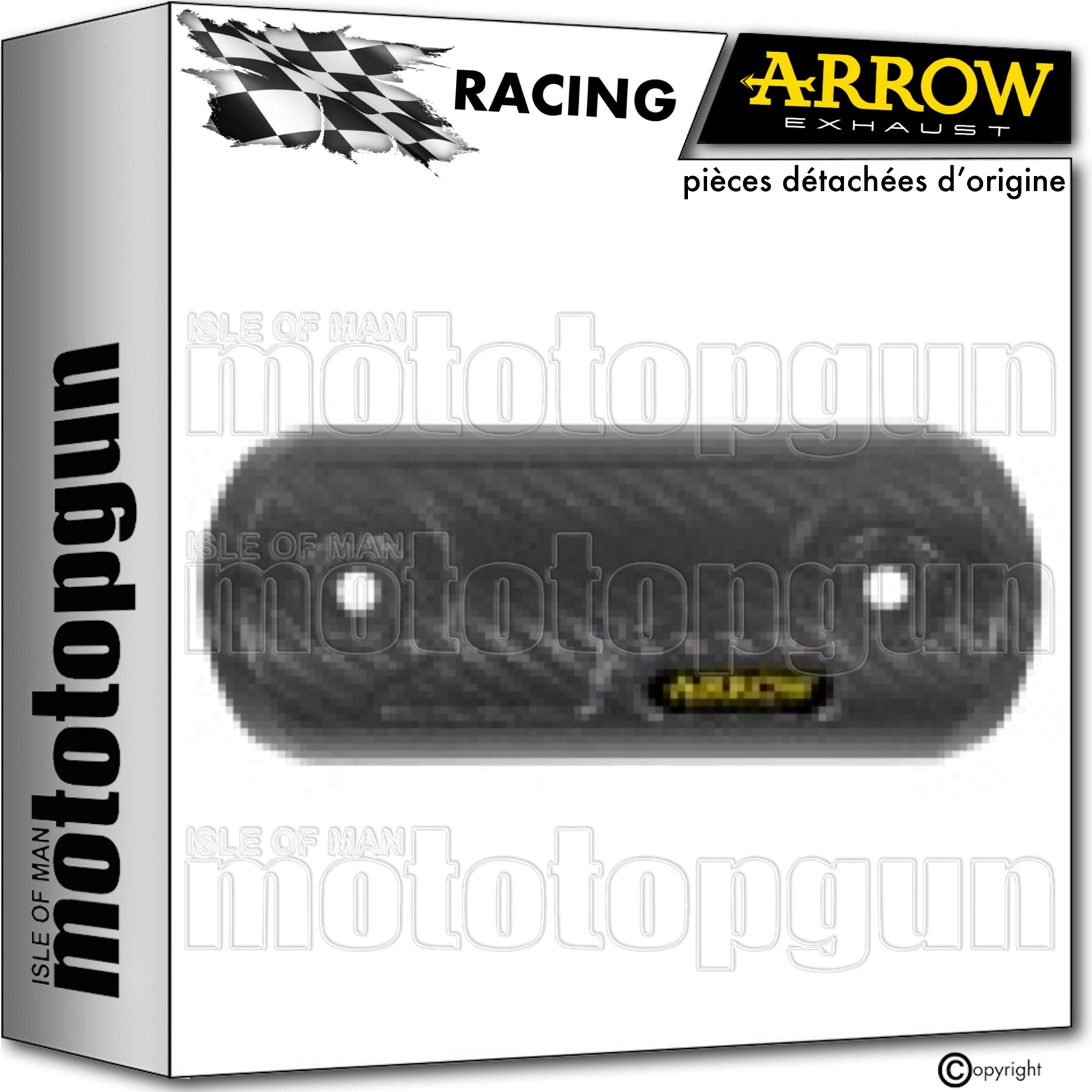Protection pare-chaleur carbone Arrow isoler échappement Kove 800 X Pro 2024