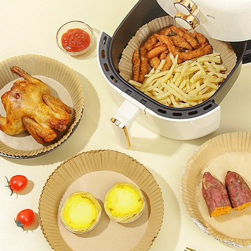 50/100 Pcs Air Fryer Disposable Paper Liner Non-Stick Pan Parchment Baking NEW - Picture 15 of 39