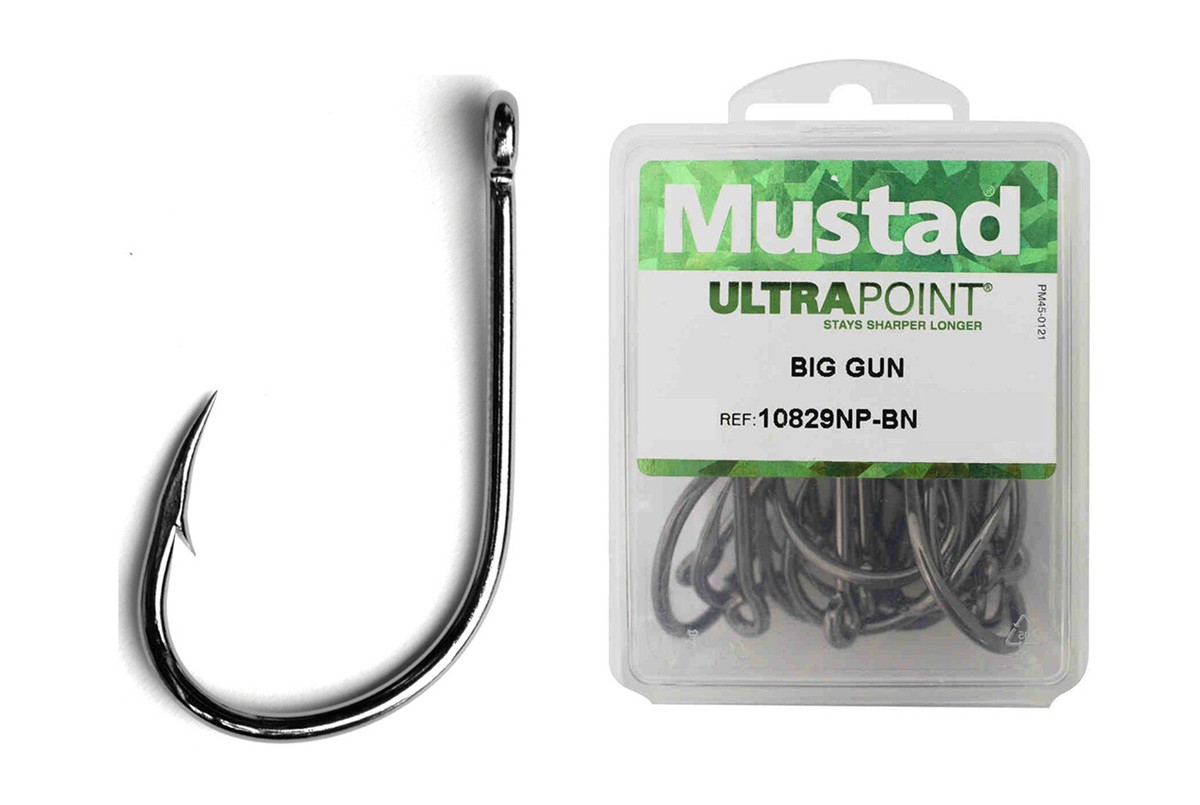 Mustad Big Gun Bait Fishing Hooks 10829NP-BN Bulk Boxes of 25