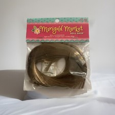 MARIGOLD MARKET DOLL SHOP Light Brown Straight Hair FOR DOLL MAKING
