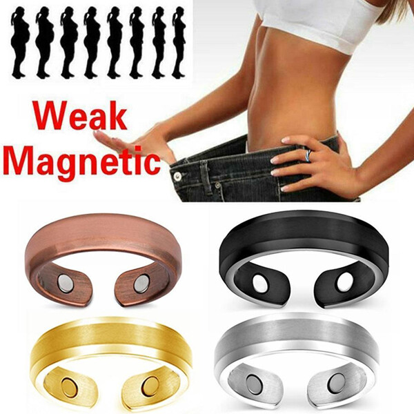 1 Anello Magnetico Rame Puro Massiccio Misura Regolazione Uomo Donna - Foto 7