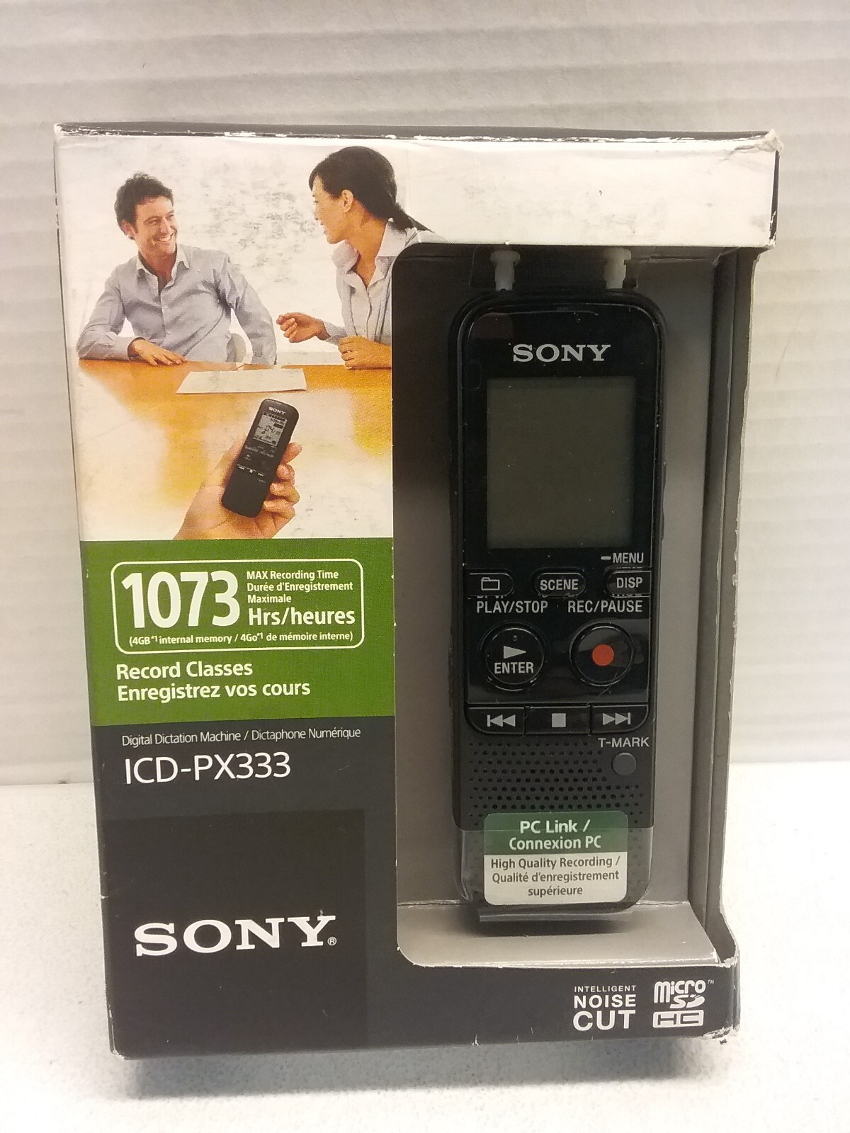 SONY ICDPX333 DIGITAL VOICE RECORDER 4GB NEW IN OPEN BOX eBay
