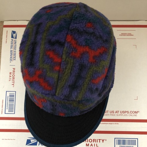 Patagonia Pristine 90's Vintage Rare Fleece Duckbill Ear Flap Hat Medium Unisex - Picture 9 of 14