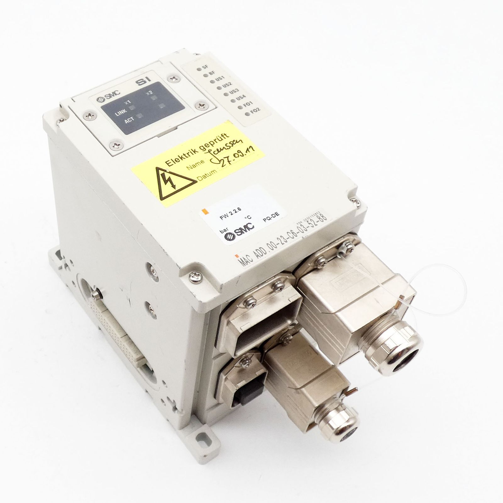 SMC EX245-SPR1-X165 24VDC SI Unit Bus Node -used-