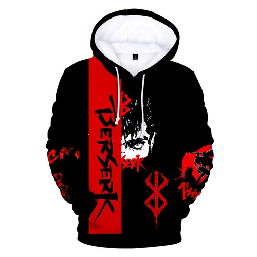 Berserk Guts 3D Hoodies Cosplay Berserker Adult Kids Sweatshirts Jackets Coats - Picture 28 of 29