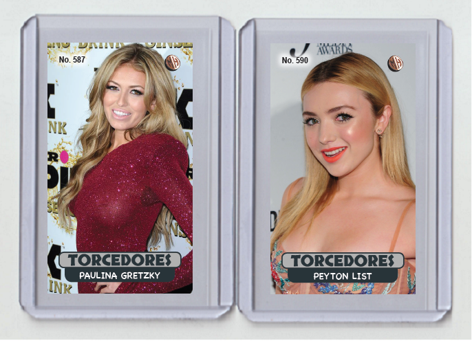 Peyton List rare MH Torcedores #'d x/3 Tobacco card no. 590