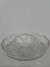 Vintage Scalloped Edge Glass Dish 6" Wide
