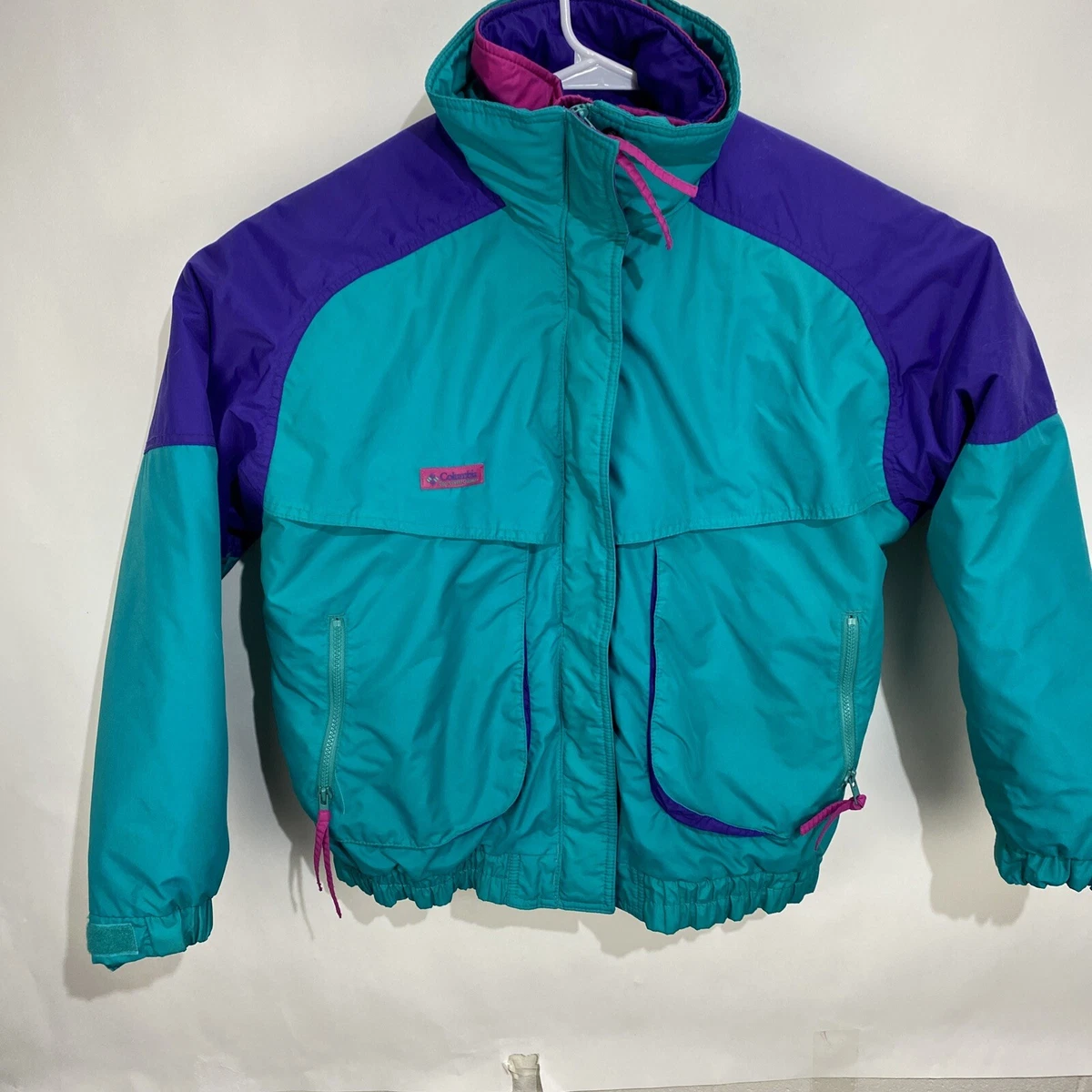 VTG 90s Columbia Powder Keg 3 in 1 Multicolor Womens Reversible