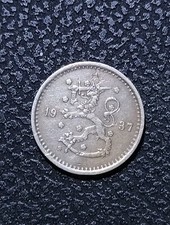 1937-S Finland Fifty (50) Pennia Coin