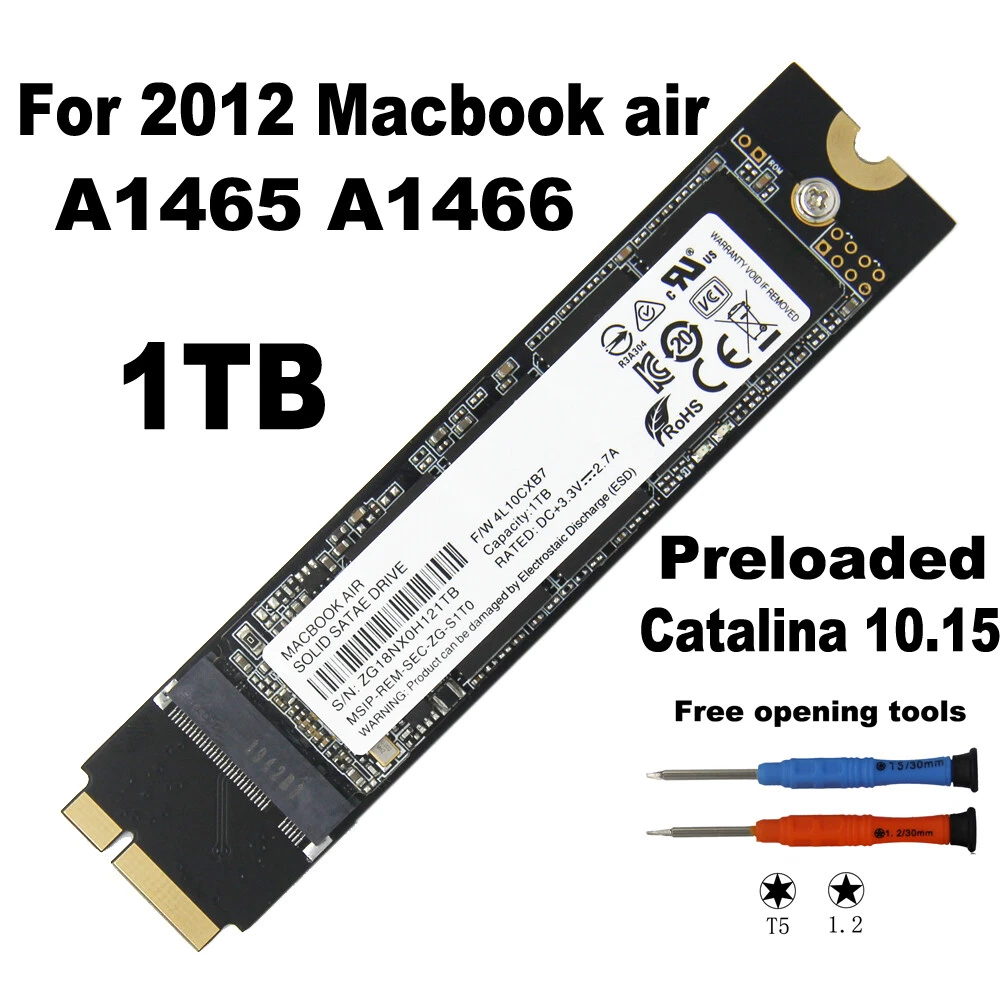 NEW 1TB 1000G SSD For Apple 2012 MacBook AIR A1465 A1466 MD231 MD232 MD223 MD224