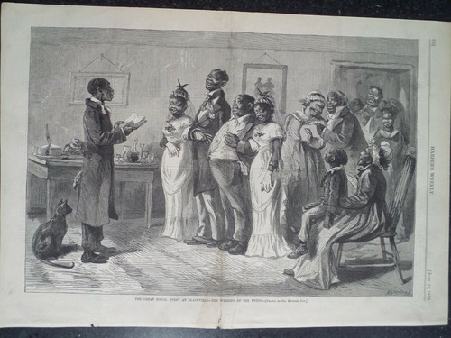 Blackville Hochzeit der Zwillinge Liebe großes gesellschaftliches Ereignis Harper’s Weekly 1878 - Bild 2 von 2