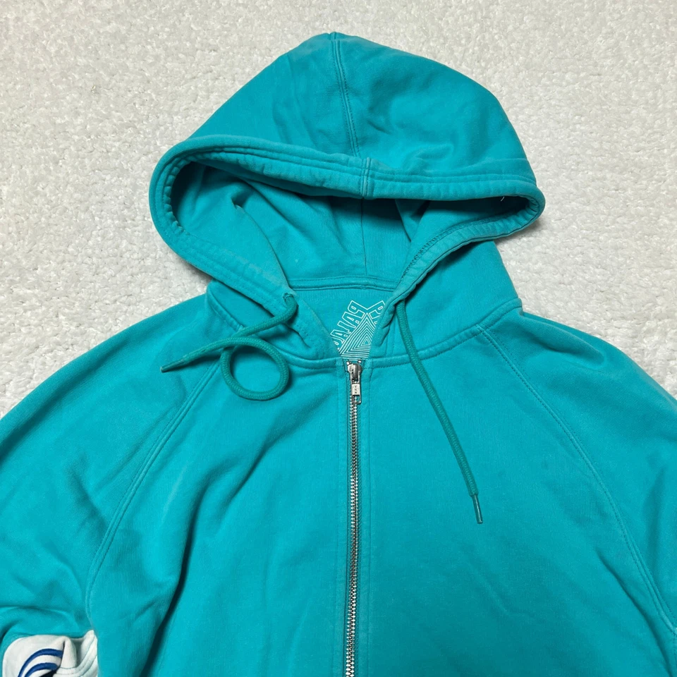 Palace Utopians Sudadera Hombre Mediana Azul Sudadera con Capucha Cremallera Completa Algodón Ropa de Calle Foto 4 de 4