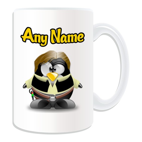 Regalo personalizado Han Solo Penguin Mug Money Box Cup Hero Star Wars Film Movie - Imagen 16 de 20