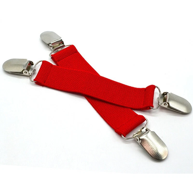 Hommes Porte-Jarretelles Femmes Jarretière Élastique Bretelles pour Pantalon - Photo 4/4