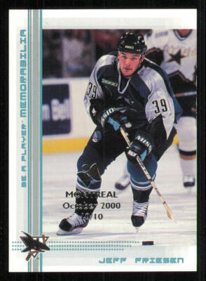 2000-01 BAP Memorabilia Montreal Olympic Stadium Show #49 Jeff Friesen /10