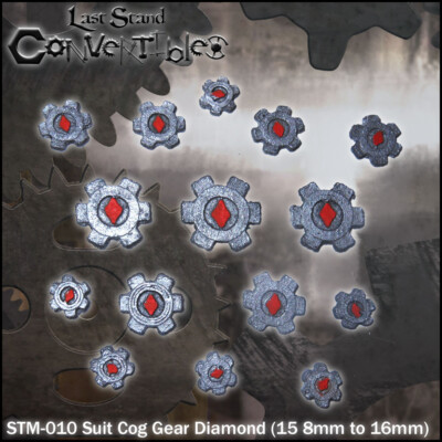 LAST STAND CONVERTIBLES BITS GEARS - COG GEAR SUIT DIAMOND (15 8mm to 16mm)