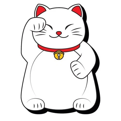 Funky Chunky Magnet * Lucky Cat - Right Paw * Maneki-neko Japanese Good Luck