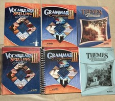 Abeka 9th Grade English Books Grammar III Spe...