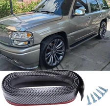 For GMC SIERRA 1500 2500 DENALI Carbon Front Bumper Spoiler Lip Splitter Rubber
