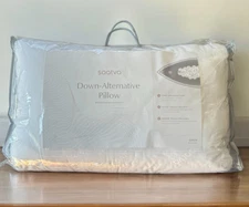 SAATVA Organic Cotton Down Alternative Memory Fiber Cluster 2 Queen Pillows
