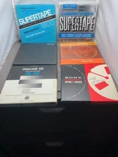 Supertape Ampex 341 Sony PR-150 Scotch Maxell UD 35–90 audio record 1/4” 1800’