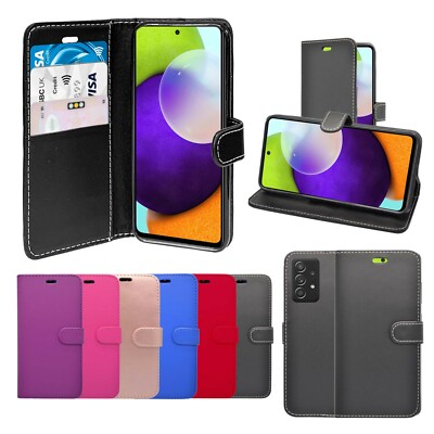 Custodia Portafoglio In Pelle PU Per Galaxy A72 4G/5G - Cover Flip Con Slot E Magnete - Protezione Completa Con Supporto Video - Bravoday Nero