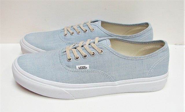 vans authentic slim chambray