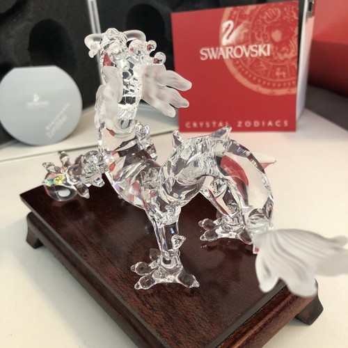 Swarovski Silver Crystal Dragon 7550 NR 000 005 Zodiac MIB W/ COA - Picture 4 of 12