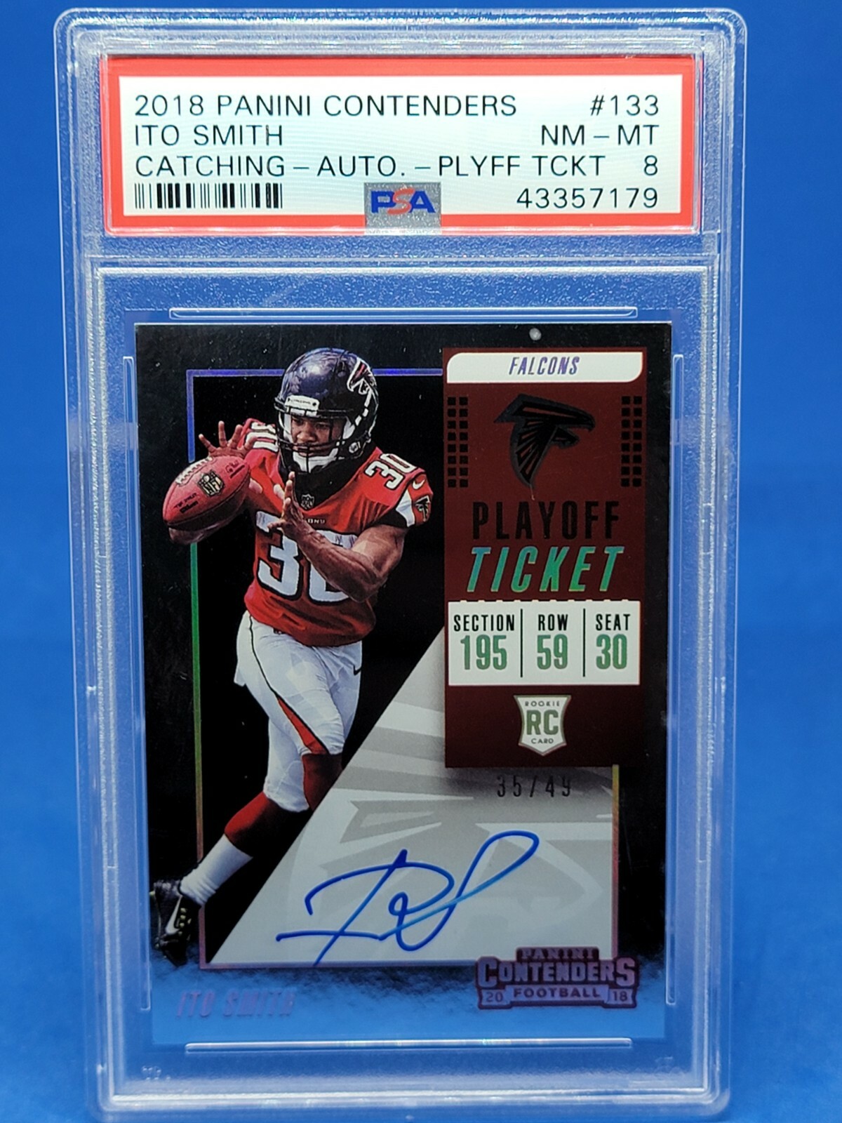 Ito Smith Panini Contenders #133 Variation Autograph Playoff Ticket