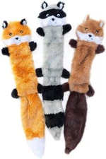 ZippyPaws Skinny Peltz Stuffing Free Dog Toys Small - 3 count