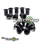 BLACK WINDSCREEN FAIRING BOLTS SCREWS WELLNUTS Kit For Honda CBR600RR CBR1000RR