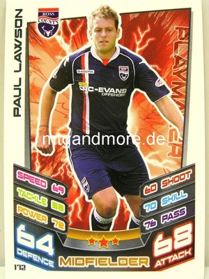 Match Attax 2012/13 SPL - Scottish Premier League - #172 Paul Lawson