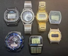 New ListingVintage Watch Lot Casio G-Shock Data Bank Timex Waltham Parts Repair Untested