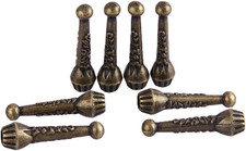 Bolo Tie Tips Replacement End Caps 8 Pack, Antique Silver Tone,Antique Bronze