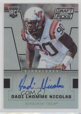 2016 Panini Prizm Collegiate Draft Picks Silver Dadi Lhomme Nicolas Auto 1e0