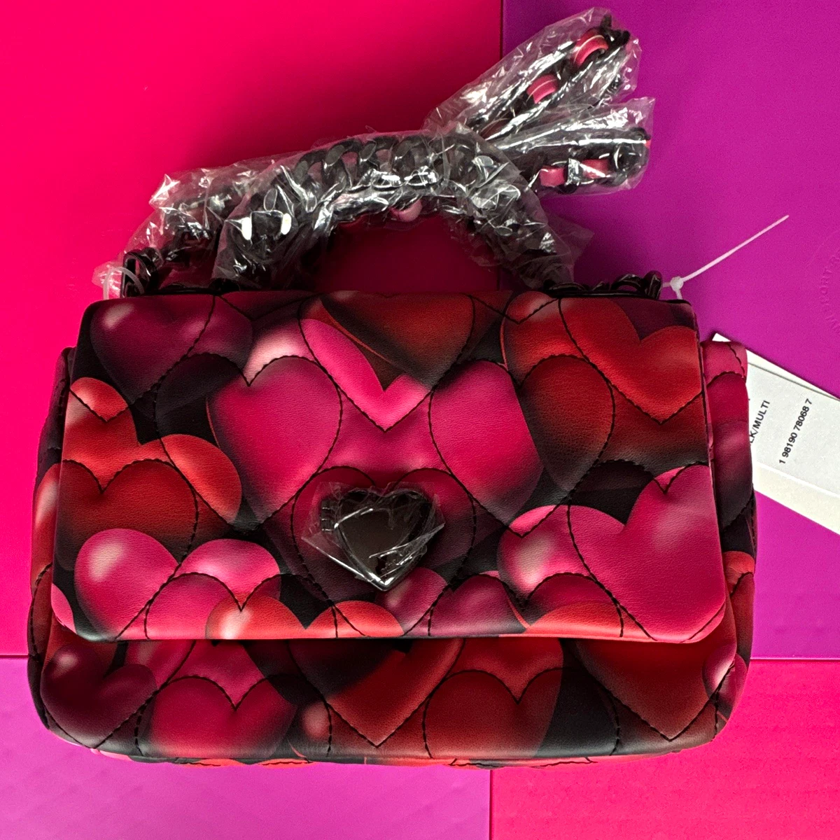 Betsey Johnson Satchel/Top Handle Bag Pink Bags & Handbags for