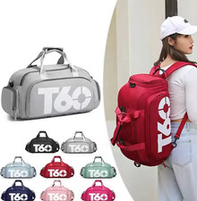 Multifunctional Waterproof Gym Duffel Bag   Large Travel Sports Backpack