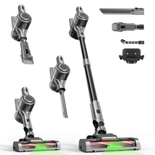 45KPA Cordless Vacuum Cleaner, 45Mins Runtime, 8-in-1 Lightweight Stick Vacuum