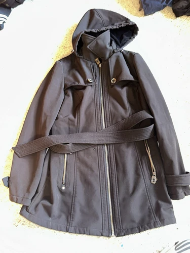 Michael Kors Trench Donna Impermeabile Foderato in Pile Impermeabile Giacca Piccolo