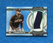 2021 Topps Fernando Tatis Jr. Jumbo Relic Player-Worn Nameplate #SJR-FTA 3/3