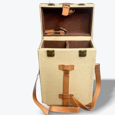 Rare Vintage Picnic Time Double Wine Case Casablanca Mint Condition Collectible