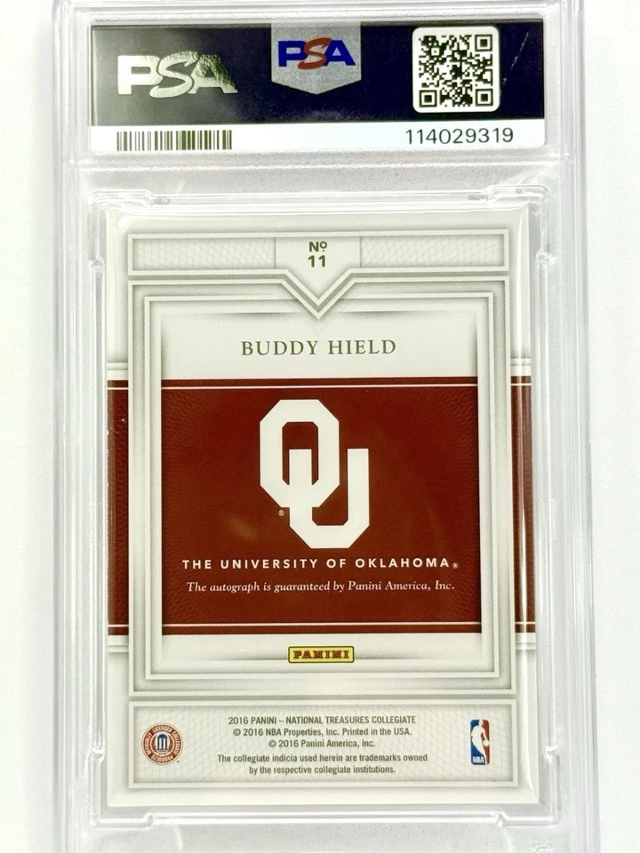 Panini National Treasures CLL. 2016 TEAM LOGO AUTO #11 BUDDY HIELD RC/25 SSP Foto 2 de 2