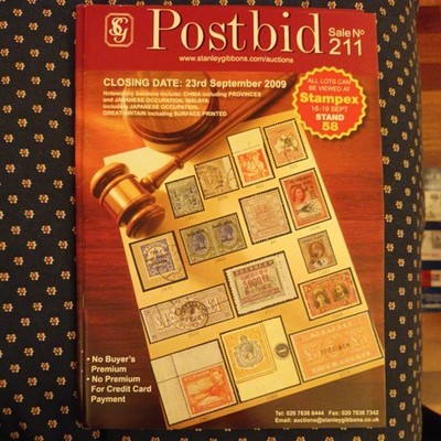 STANLEY GIBBONS - POSTBID Stamp Auction Catalogue - Sale No 211 September 2009