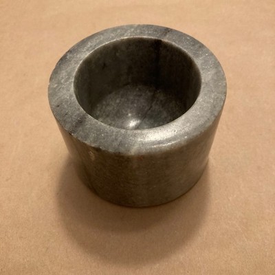 marble stone open salt cellar  multipurpose