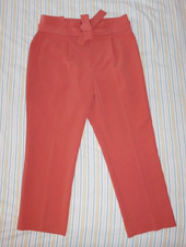 Liz Claiborne Emma Women's Size 12 Pleated Straight Leg Dress Pants Tie Belt