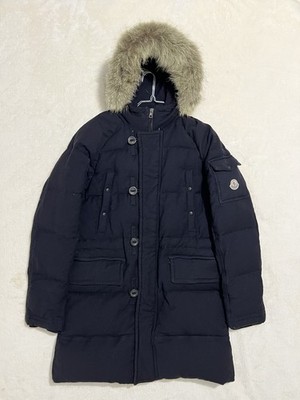 Moncler langer Daunenparka aus Wolle